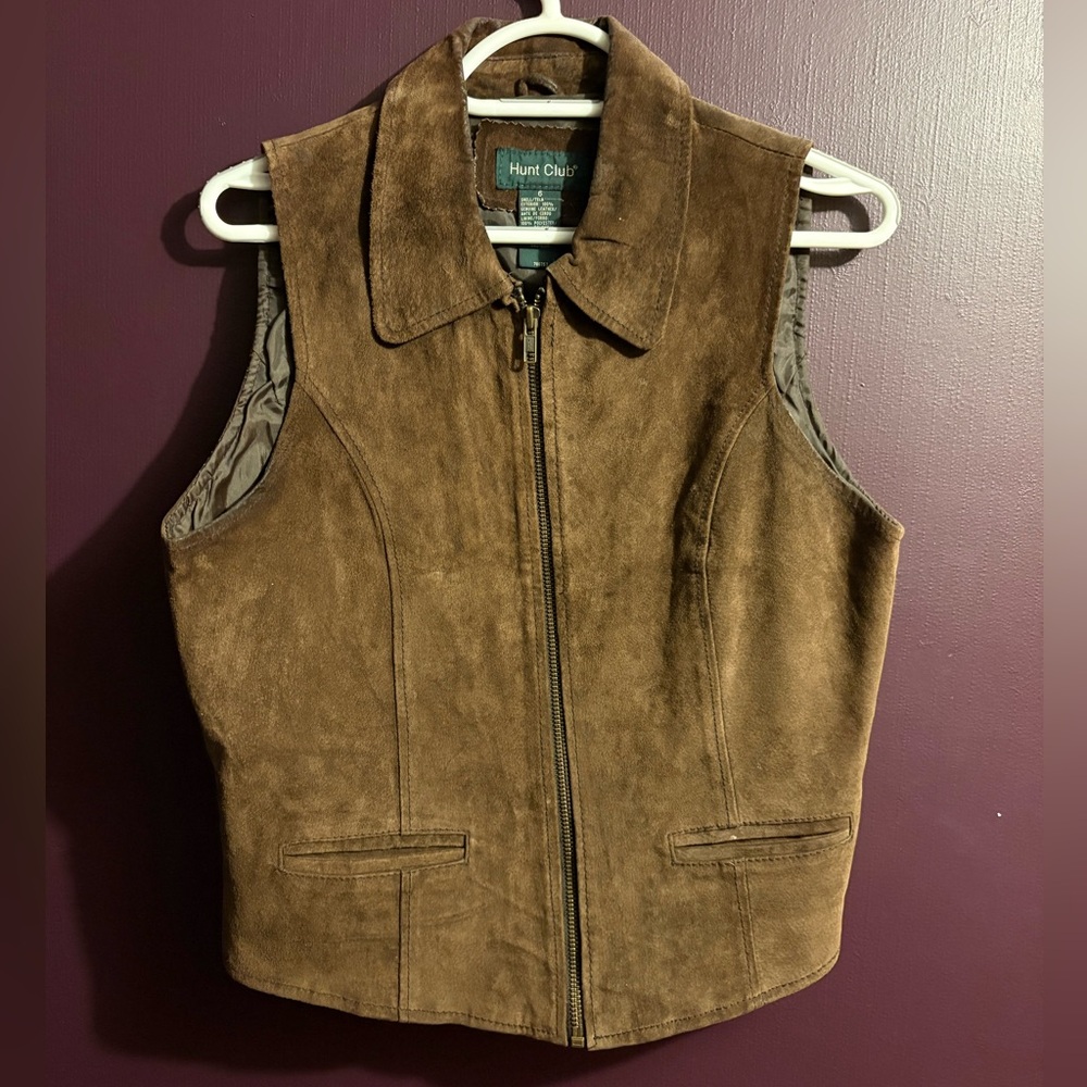 Hunt Club Tan Suede Vest